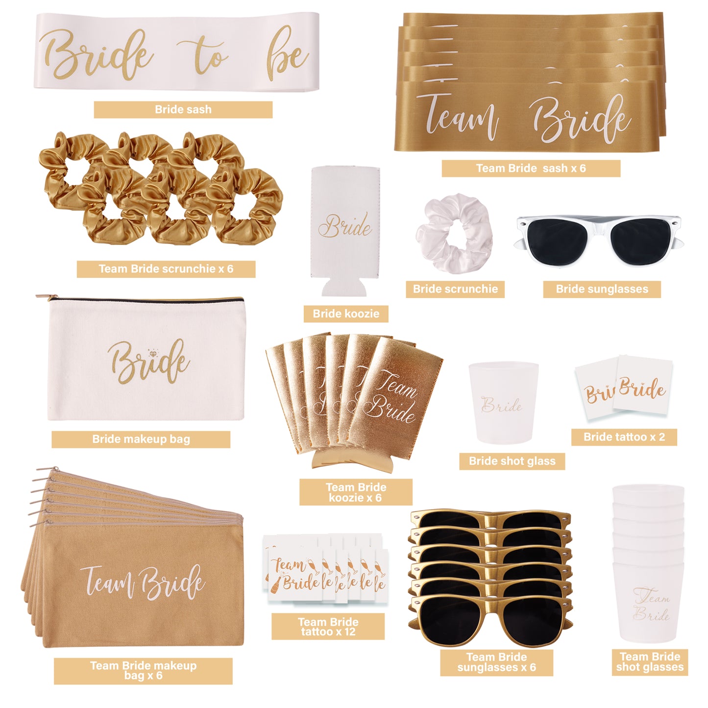 56-Piece Bachelorette Party Favors Set