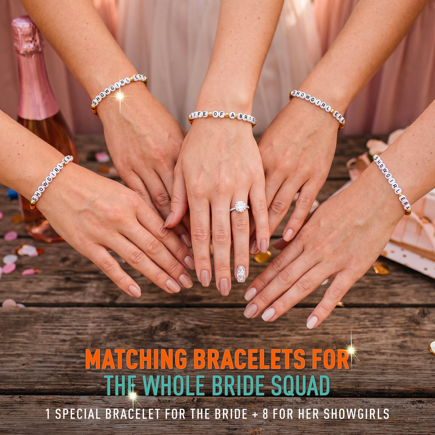 The Life of a Bride Showgirl Inspired Bachelorette Decorations Kit