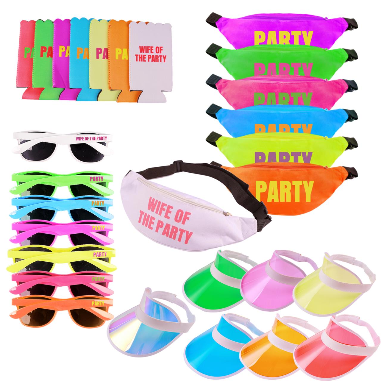 Multicolor Fanny Pack Set